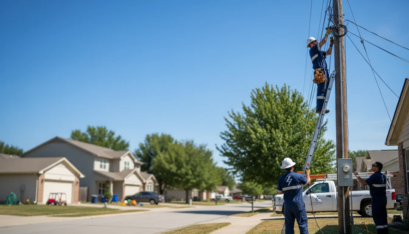 Residential electrician providing installation services in Richland, MS
